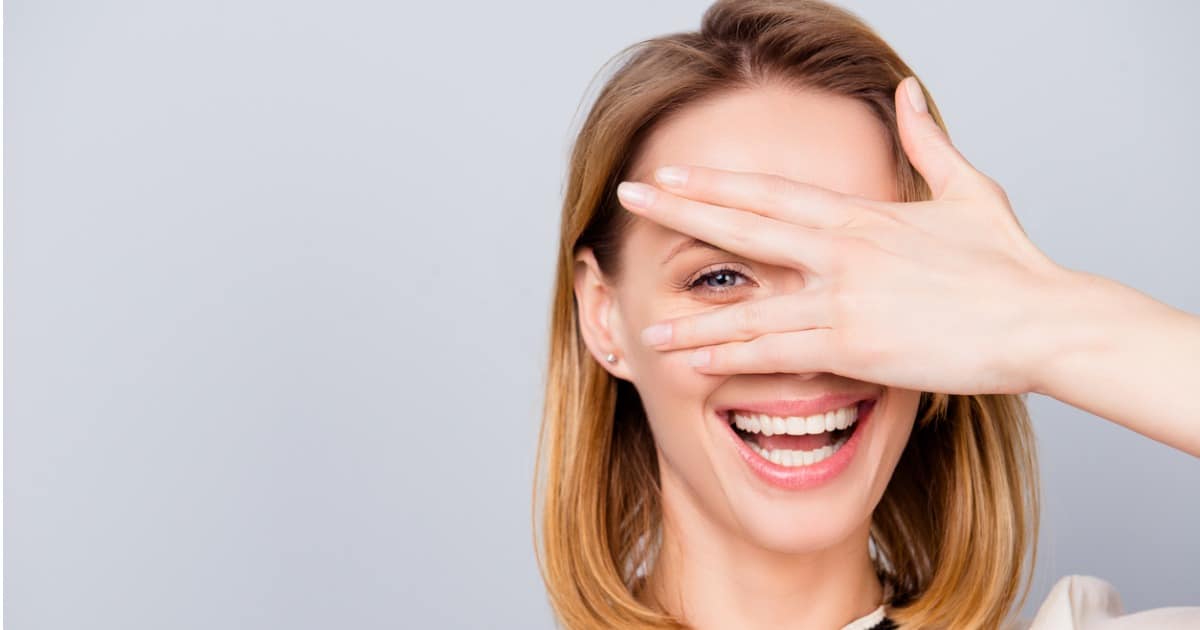 young woman smiling LASIK
